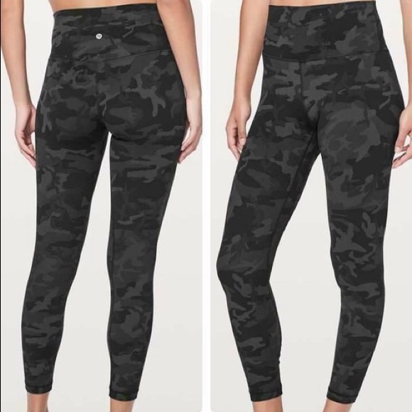 Lululemon Align women’s leggings dark camouflage grey - Picture 1 of 14